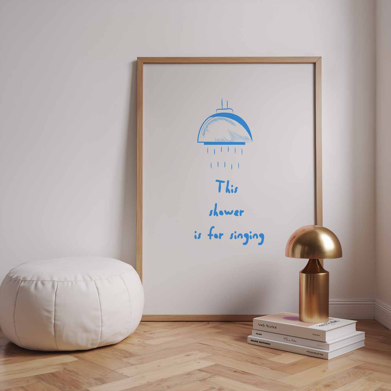 Zingende Douche Poster