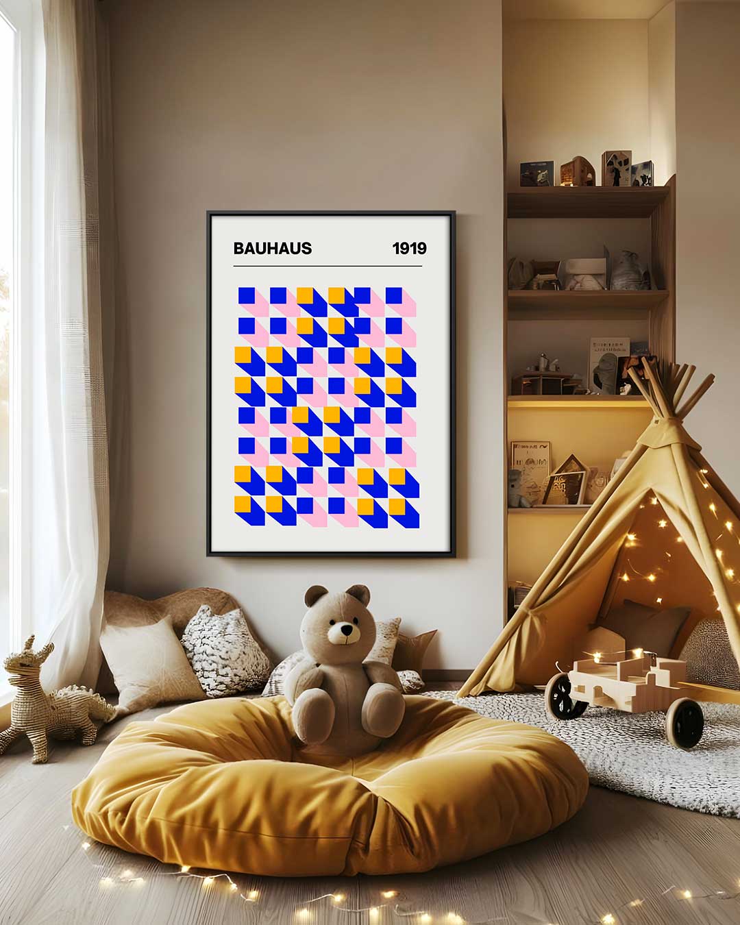 Bauhaus Geometrische Patronen Poster Kunstwerk