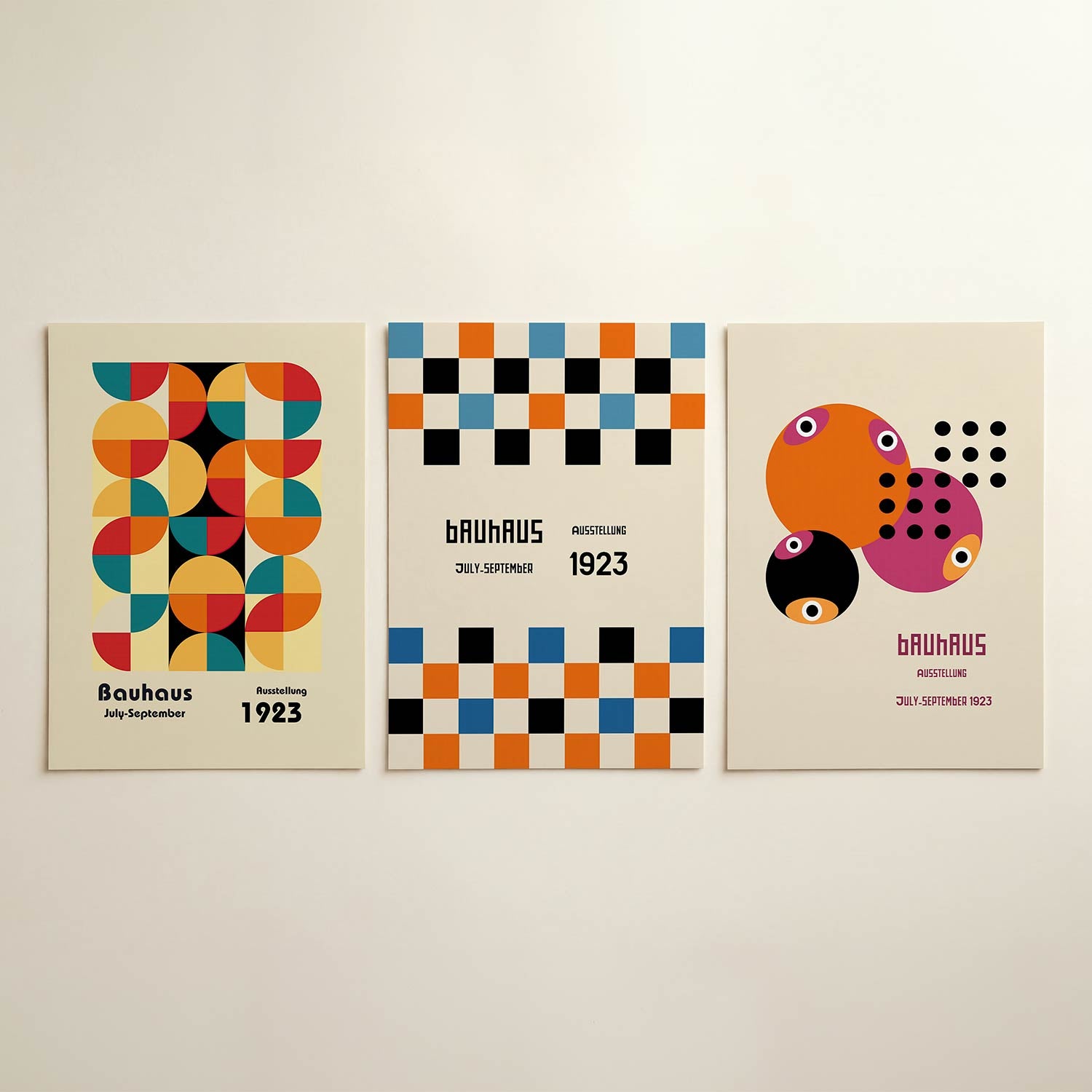 Vormen en kleurvlakken Posterset
