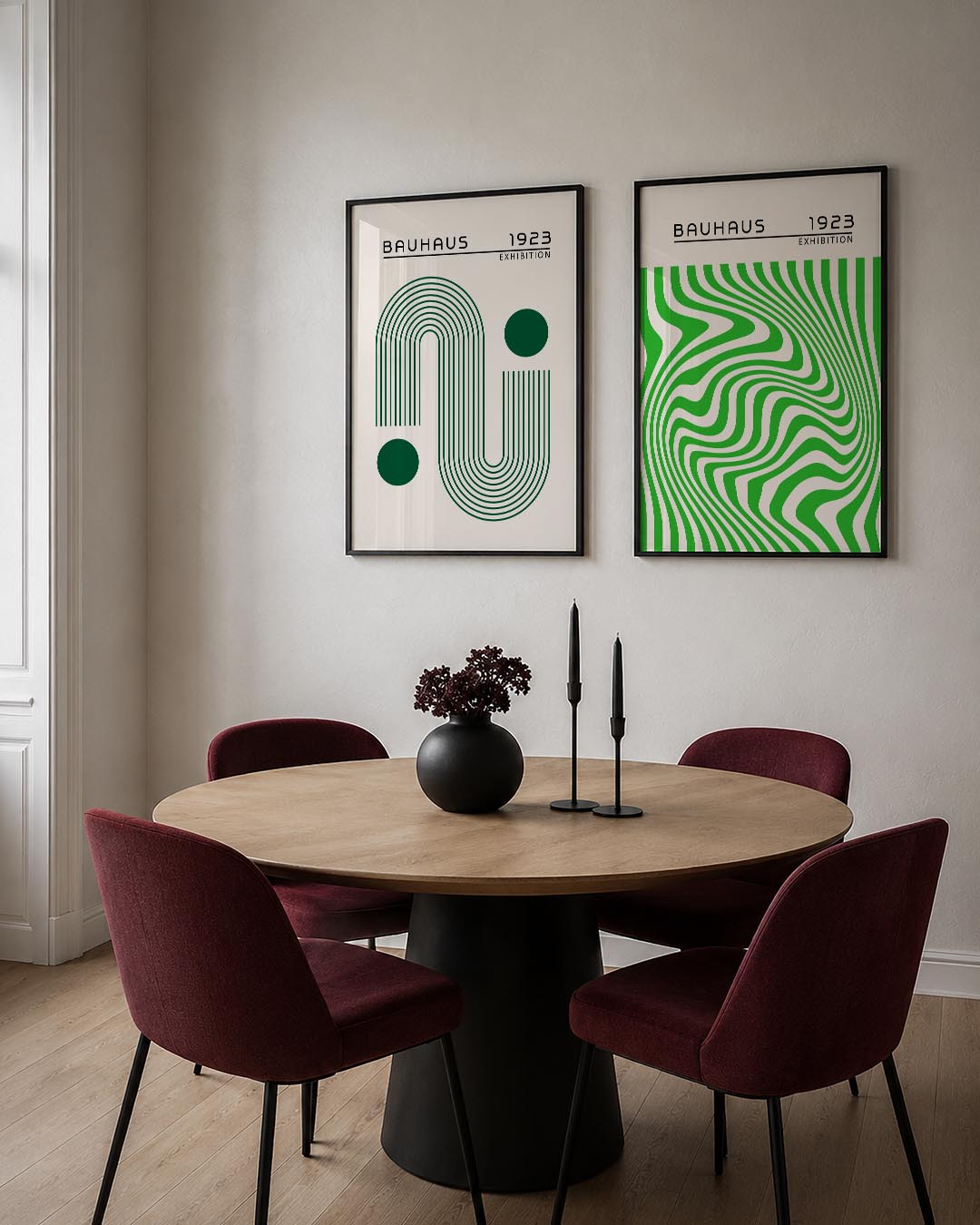 Lijnen en cirkelspel Posterset