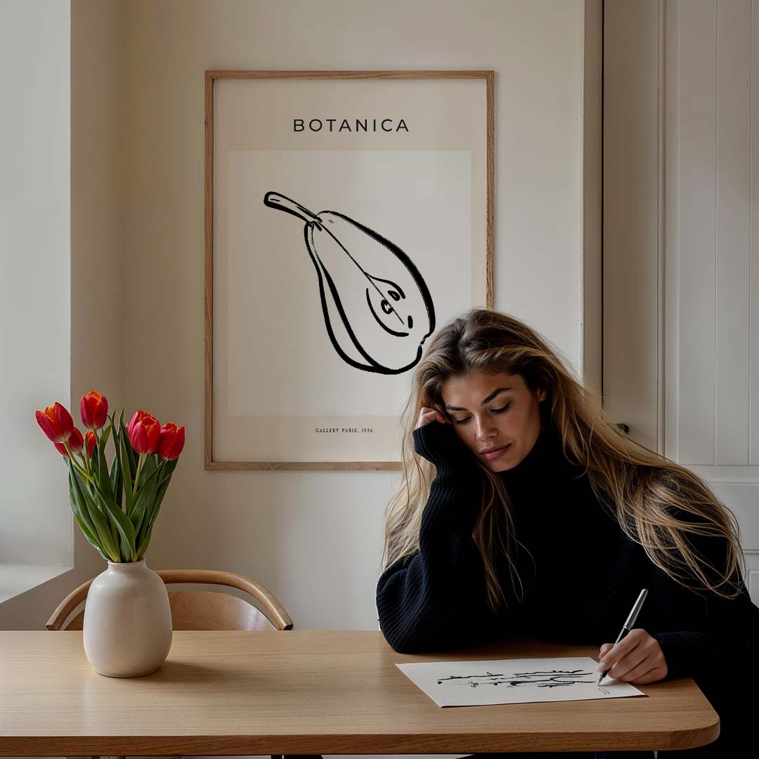 Botanica Peer Illustratie Poster-WallArtistic