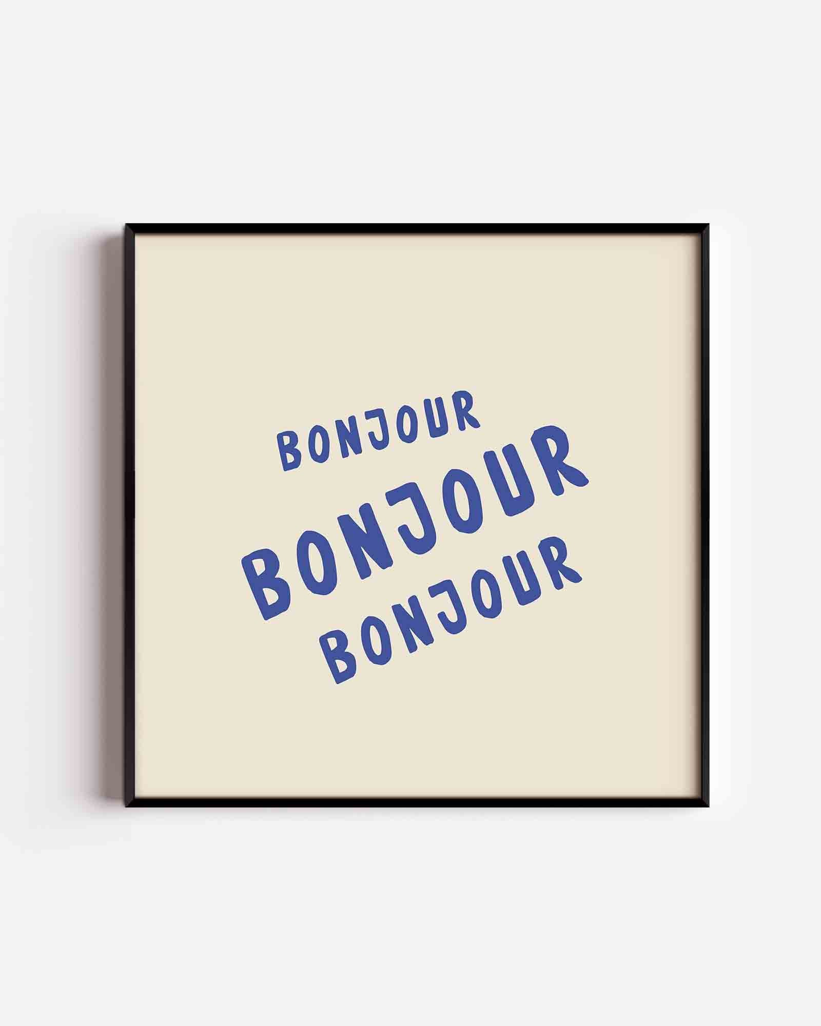 Bonjour herhaling Poster