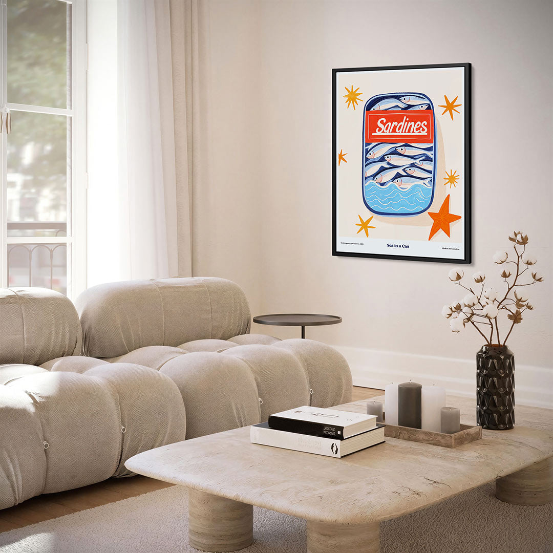 Vrolijke vis illustratie Kunstwerk