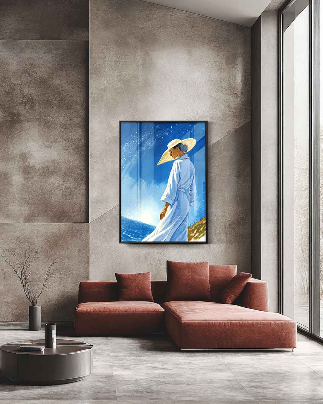 Zomerse Dromen aan Zee Kunstwerk-canvas-dibond-plexiglas-wanddecoratie-WallArtistic