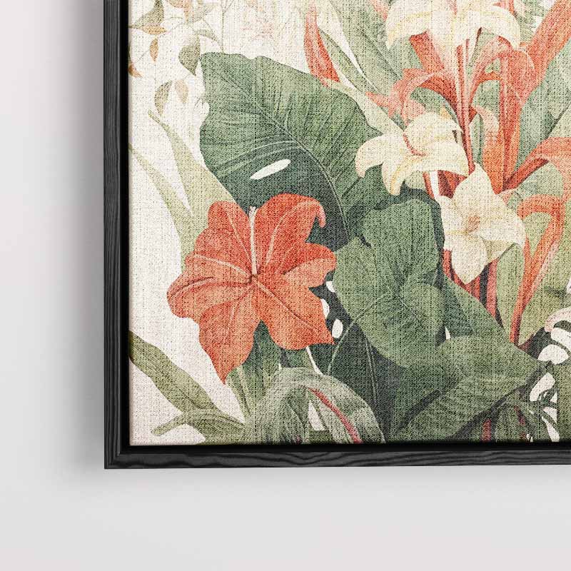 Tropische Bloemenpracht Kunstwerk-canvas-dibond-plexiglas-wanddecoratie-WallArtistic