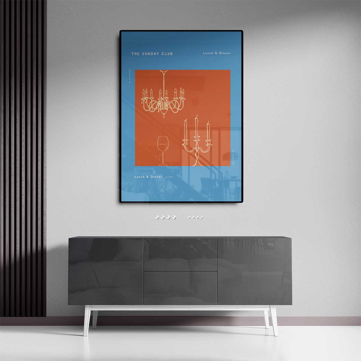 The Sunday Club Wanddecoratie Kunstwerk-canvas-dibond-plexiglas-wanddecoratie-WallArtistic