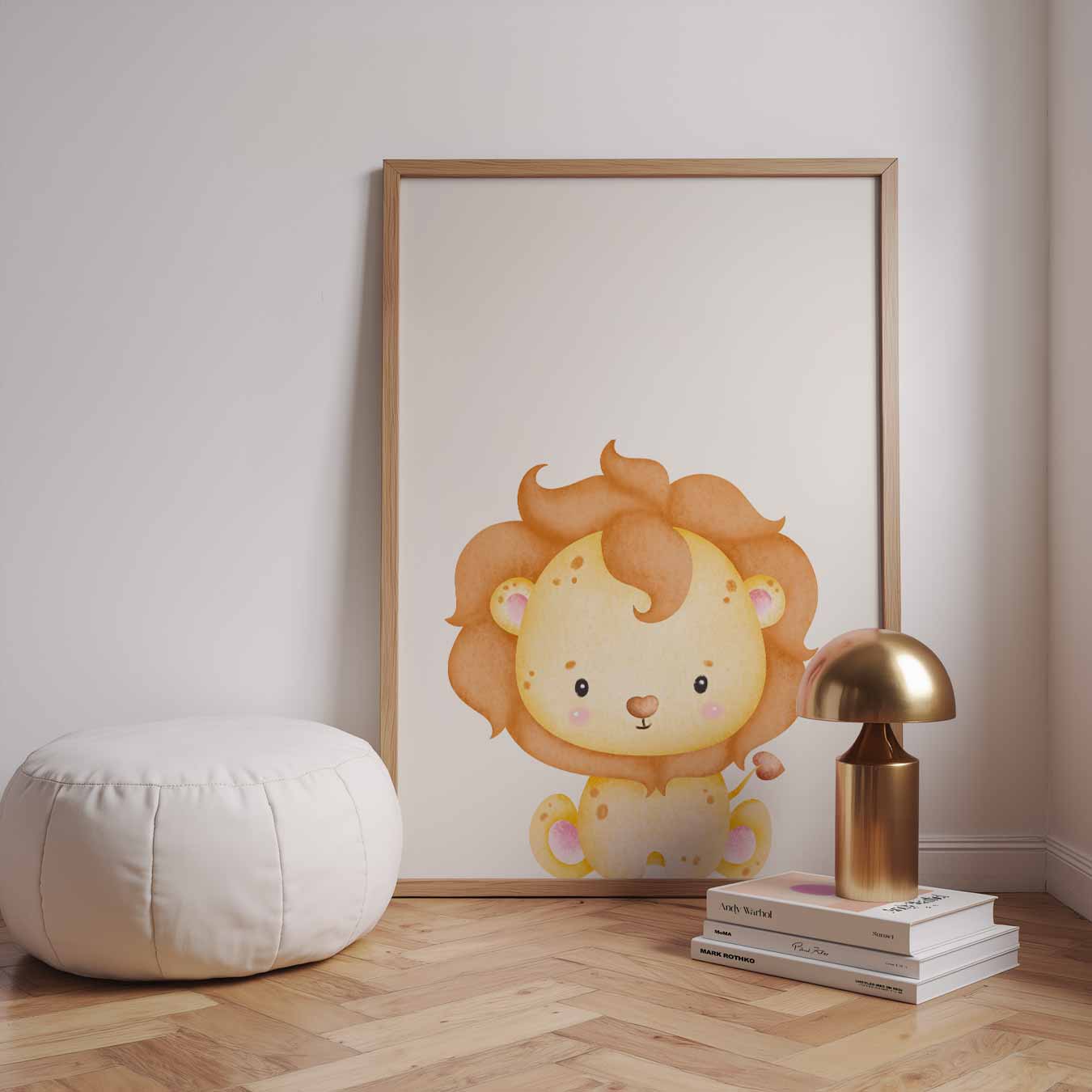 Schattige Leeuwen Poster-WallArtistic