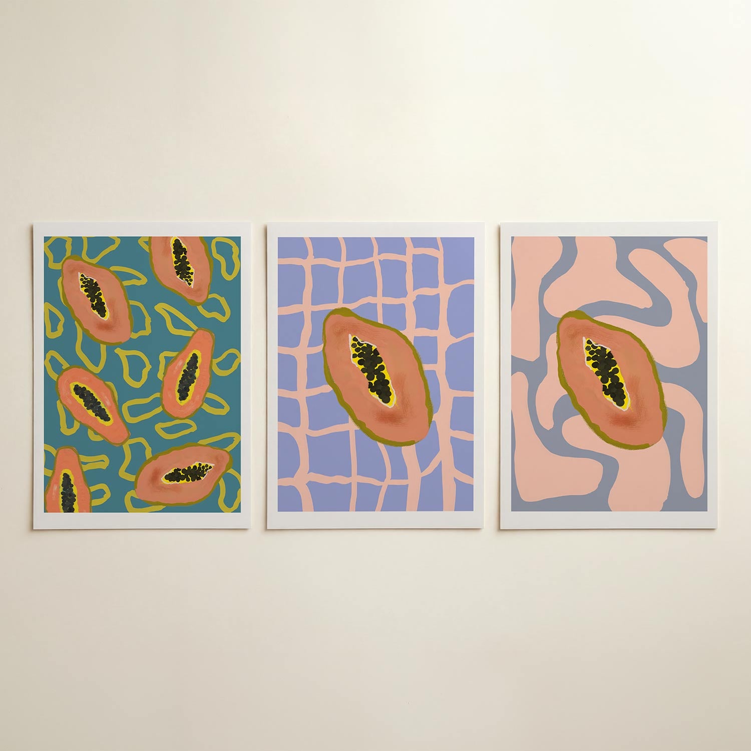 Vorm en kleurenspel Posterset
