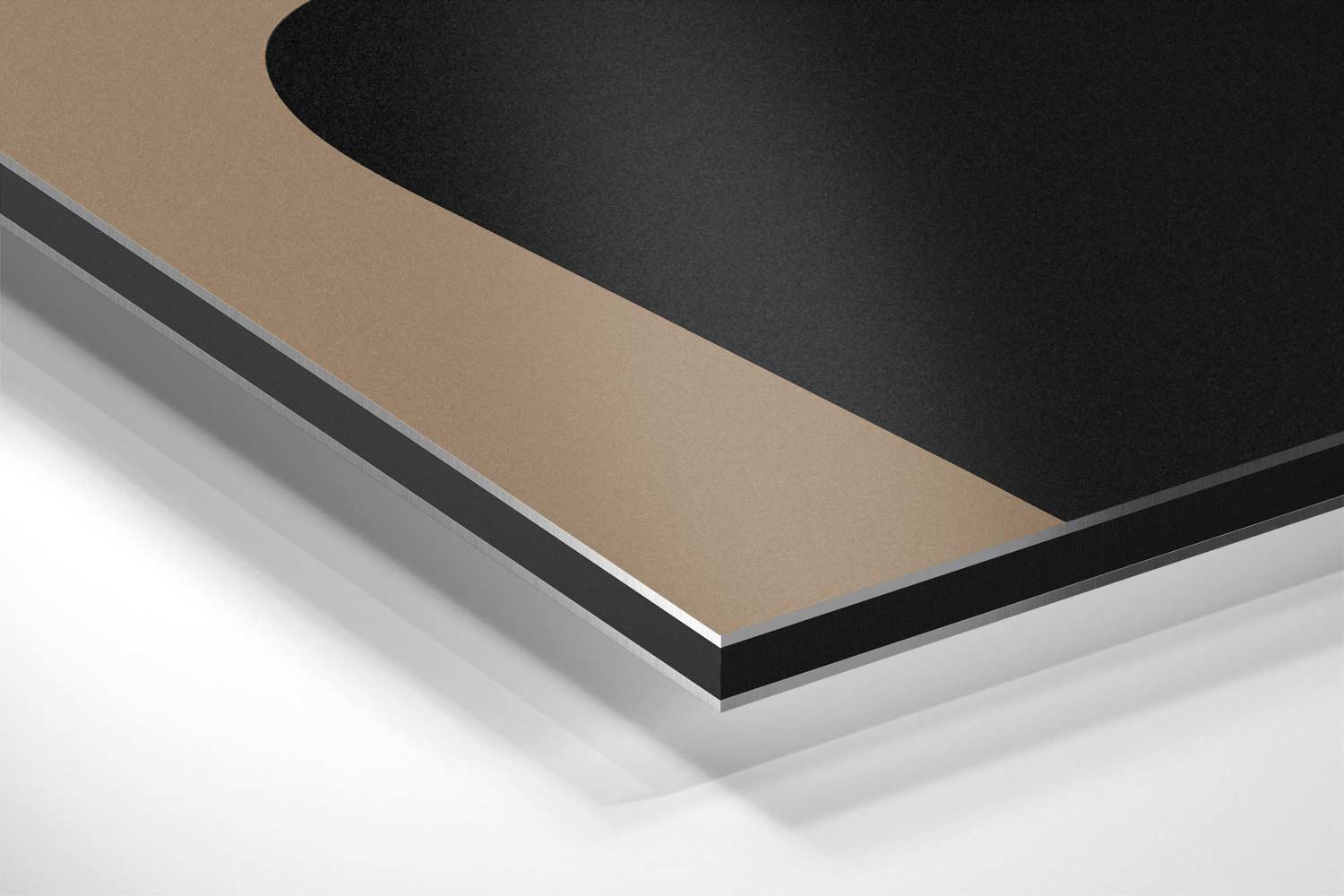 Elegante Silhouet in Profiel Kunstwerk-canvas-dibond-plexiglas-wanddecoratie-WallArtistic
