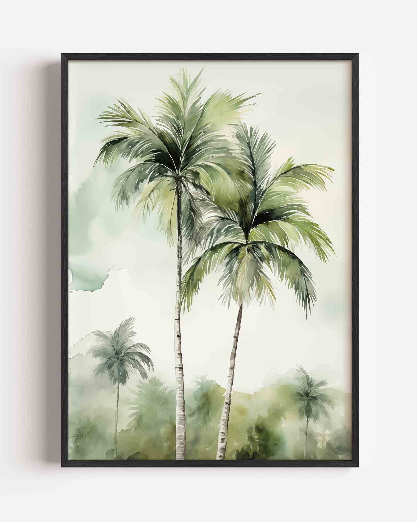 Tropische palmbomen Poster
