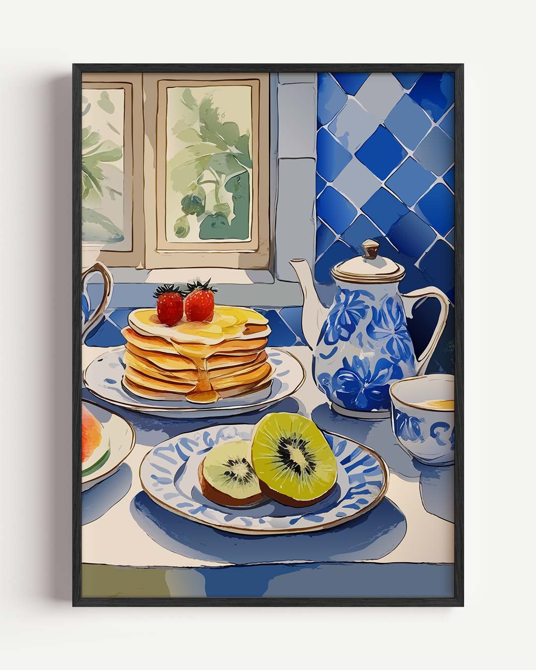 Ontbijt in Zomerse Stijl Poster-WallArtistic