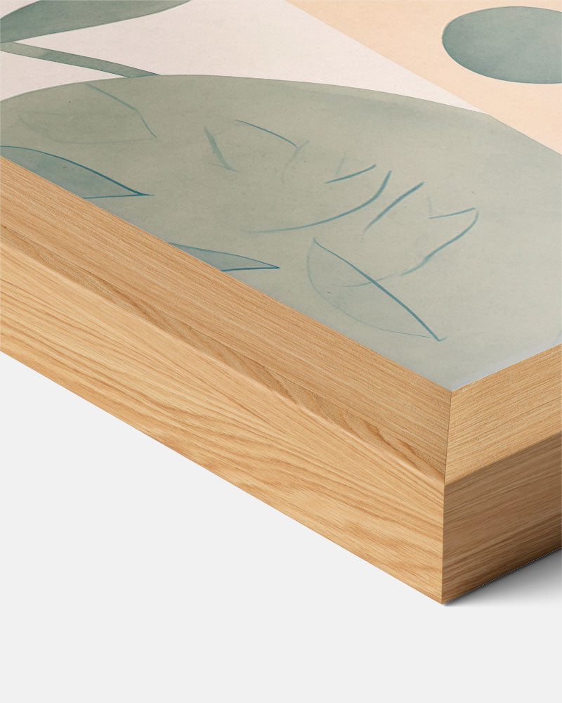 Vrouwelijke Abstractie met Natuurtint Poster-WallArtistic
