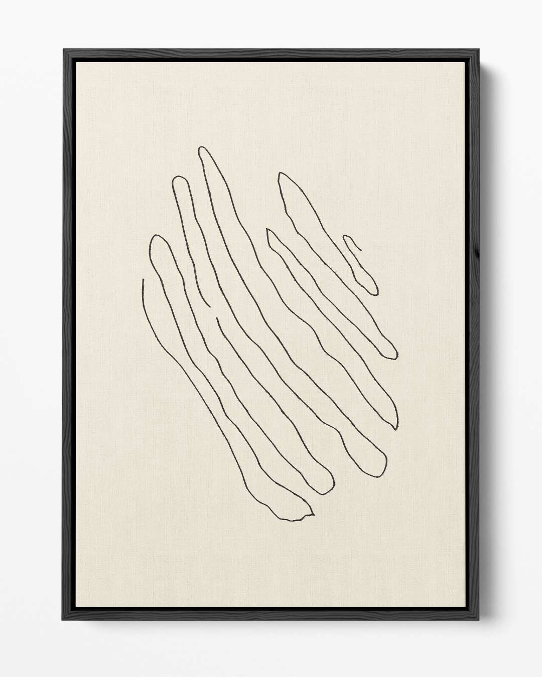 Golvende Lijnen Minimalistische Kunst Kunstwerk-canvas-dibond-plexiglas-wanddecoratie-WallArtistic