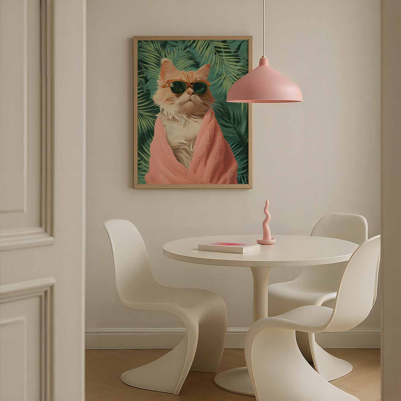 Tropische Kat Zen Poster