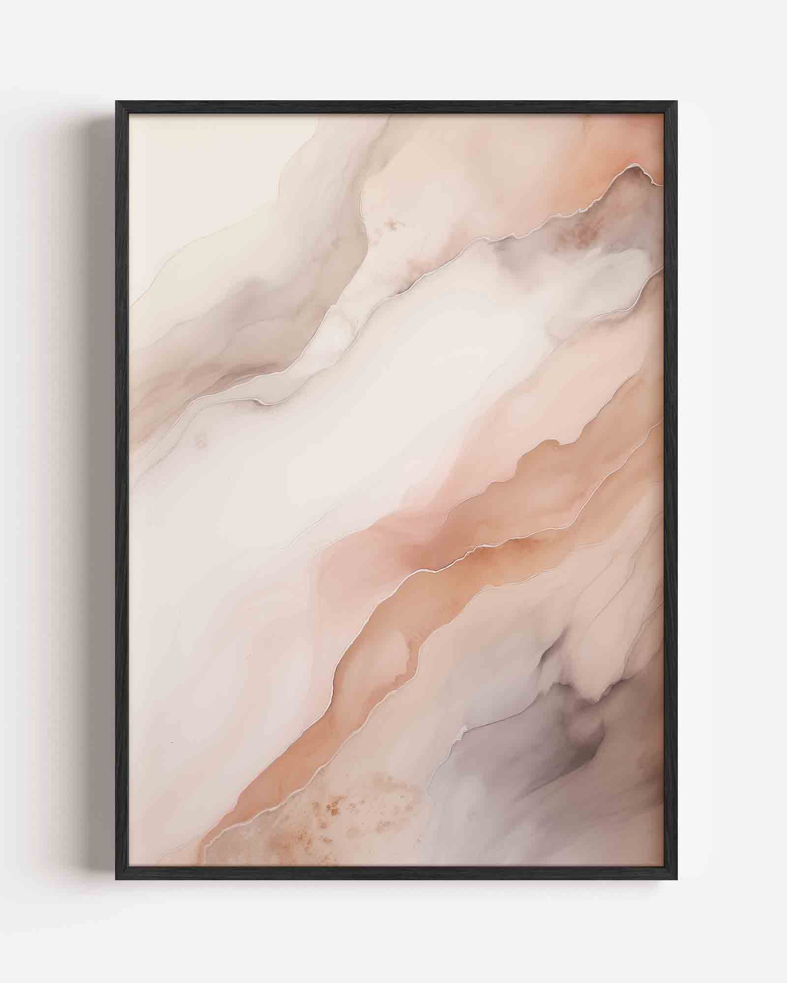Abstracte golvende lijnen Poster