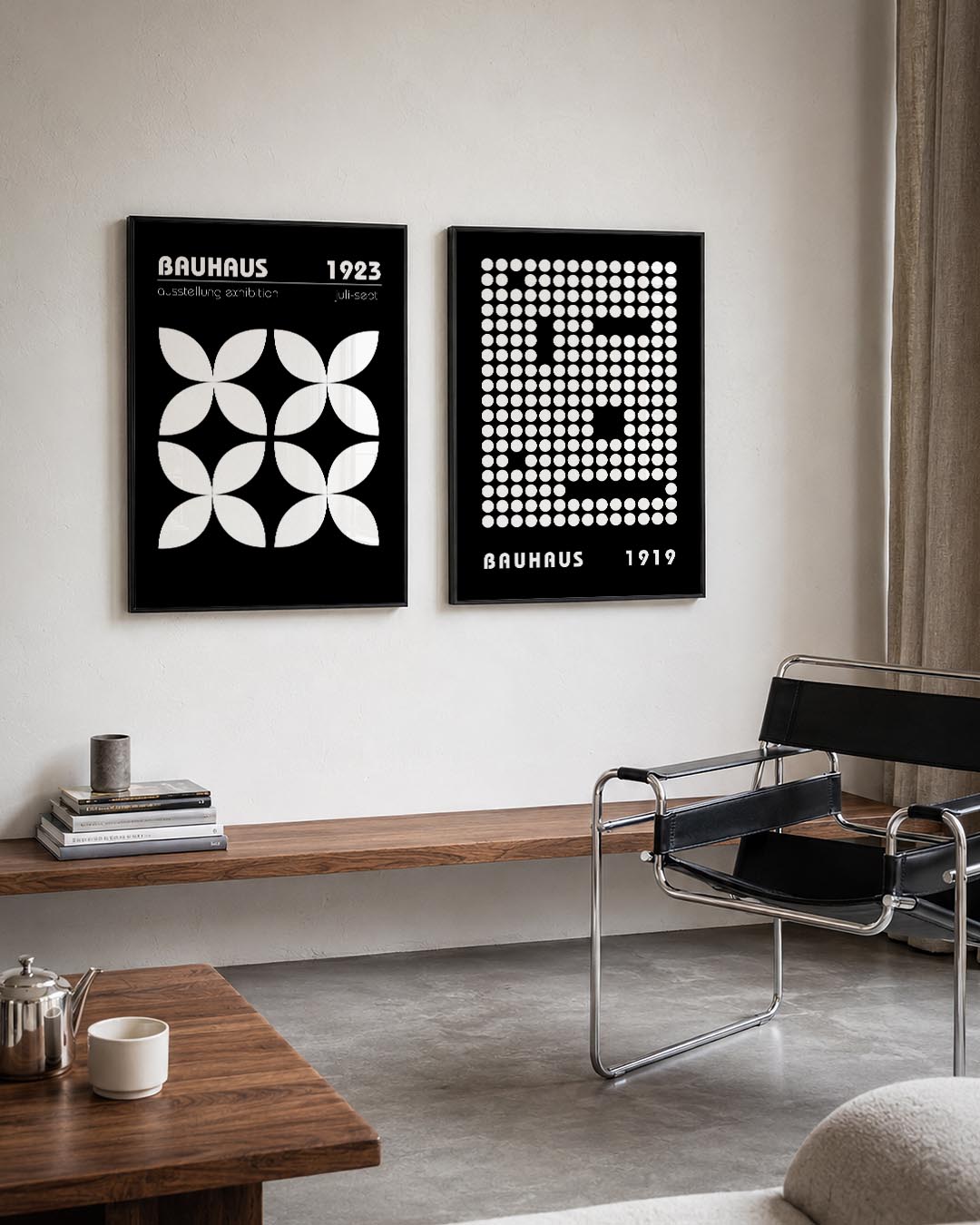 Vorm en contrast Posterset