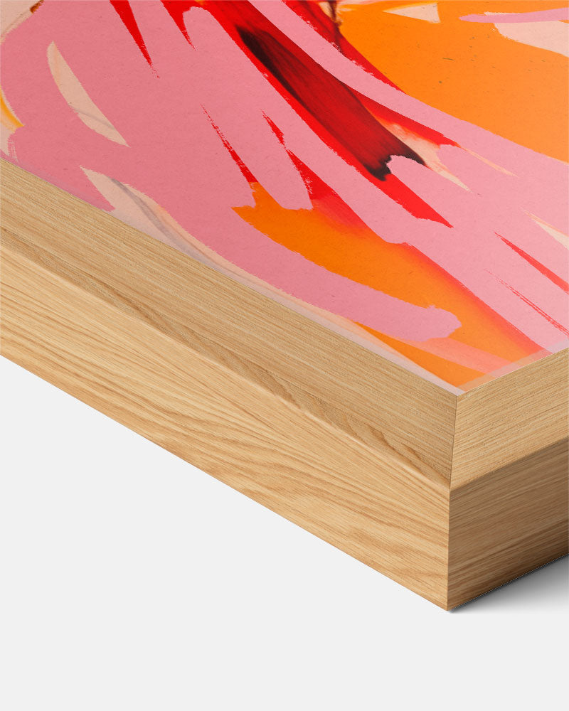 Kleurrijke Abstracte Vrouwelijke Silhouet Poster-WallArtistic