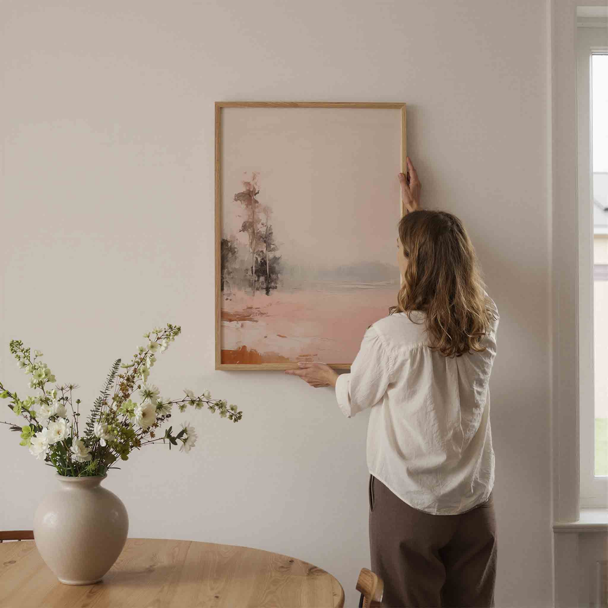 Landschap met bomen Poster