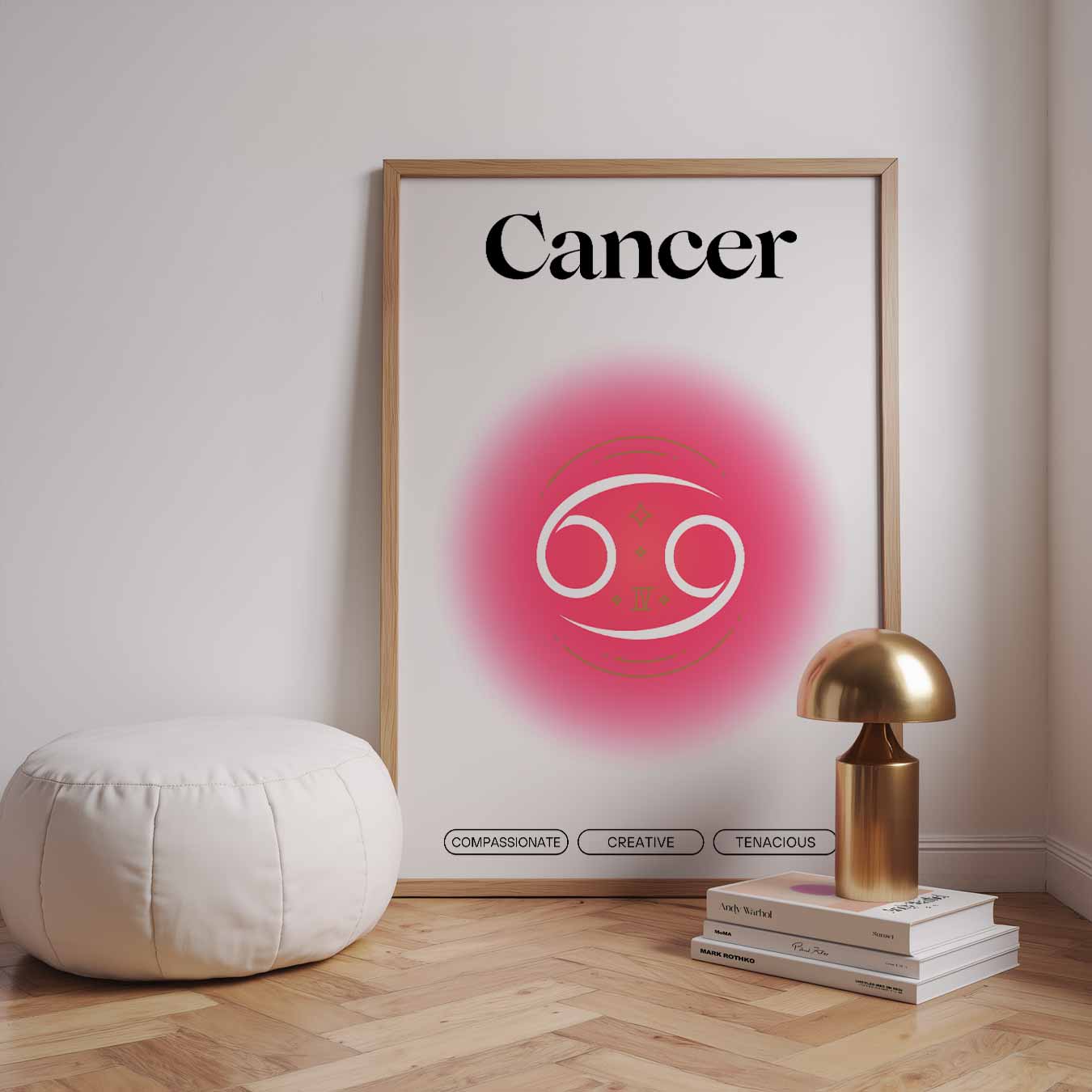 Inspirerende Kreeft Astrologieposter