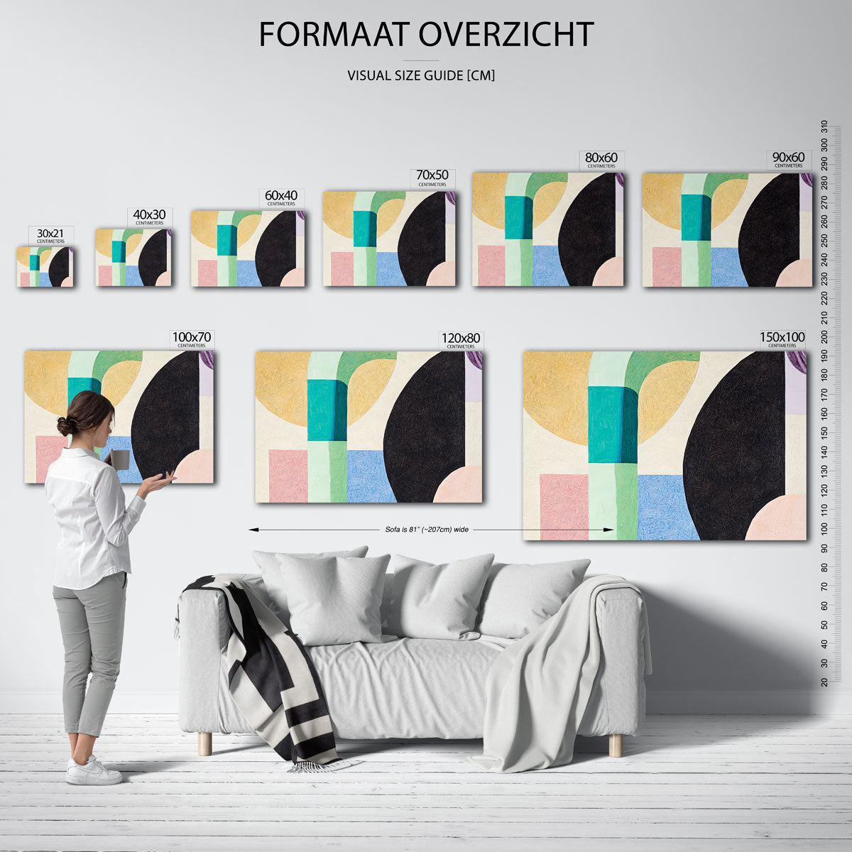 Abstracte vormen Poster