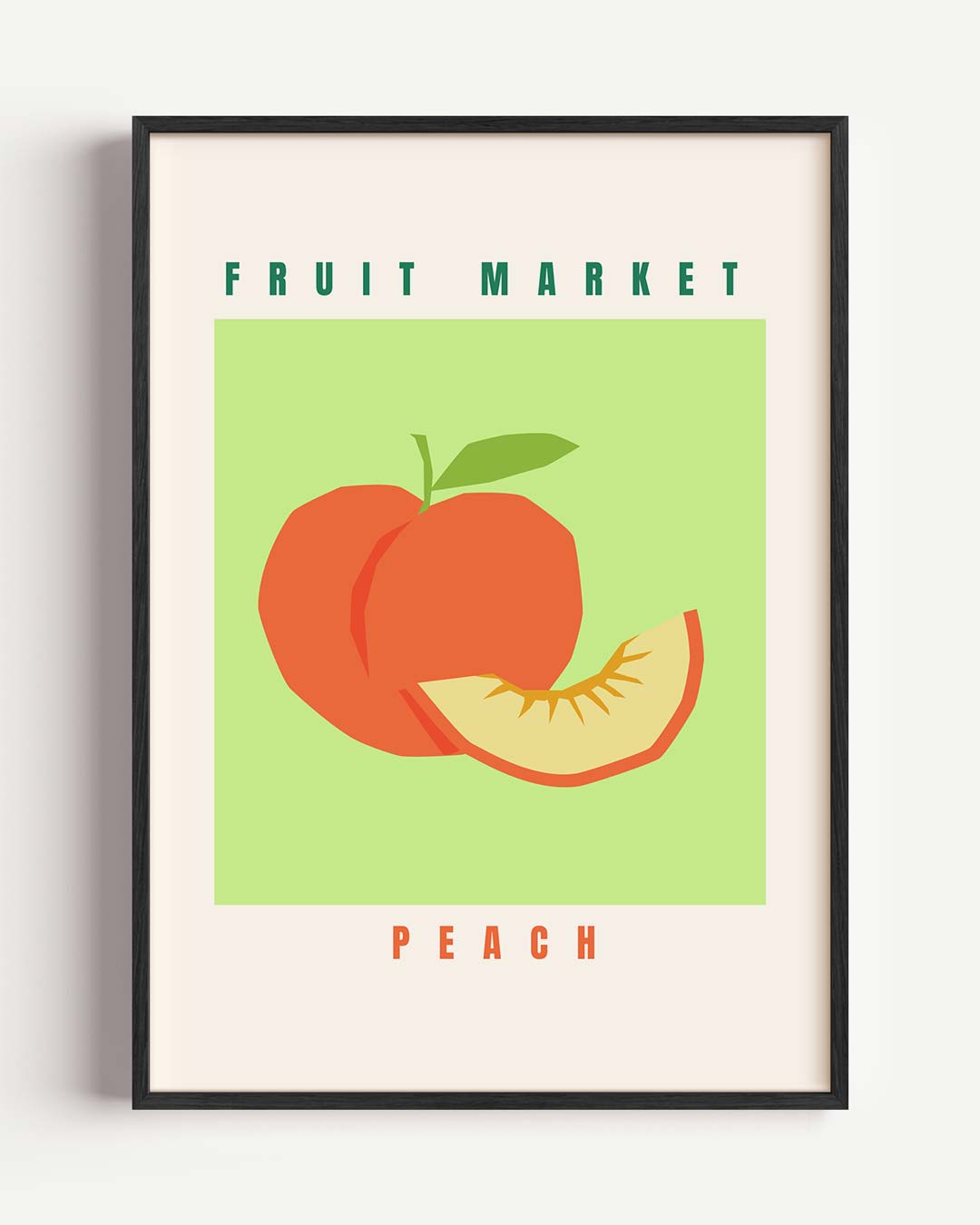Fruit Market Perzik Poster