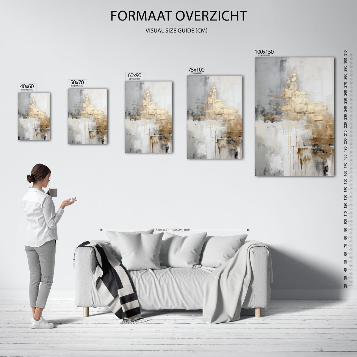 Gelaagde texturen Kunstwerk