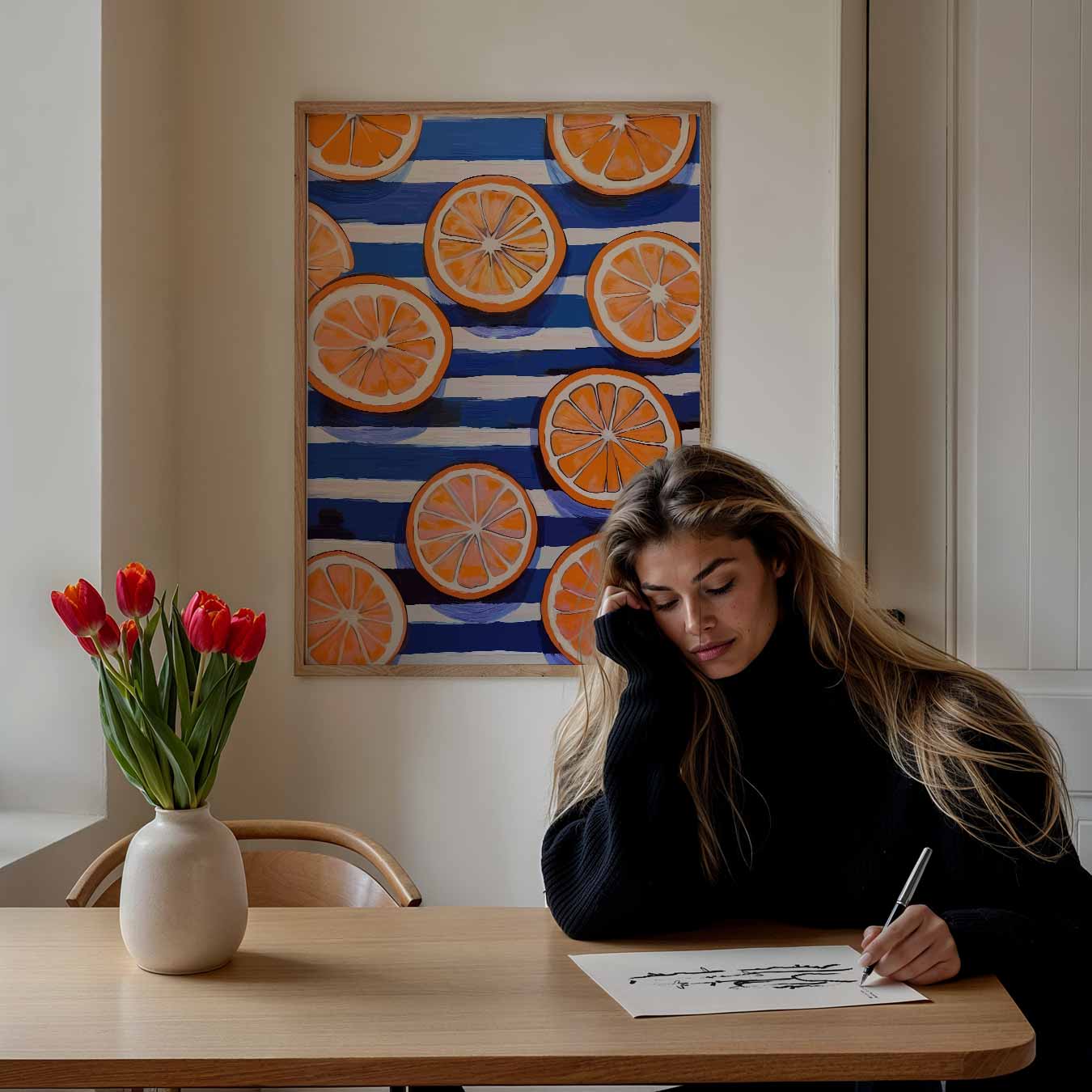 Zomerse Citrus Opfrisser Poster-WallArtistic