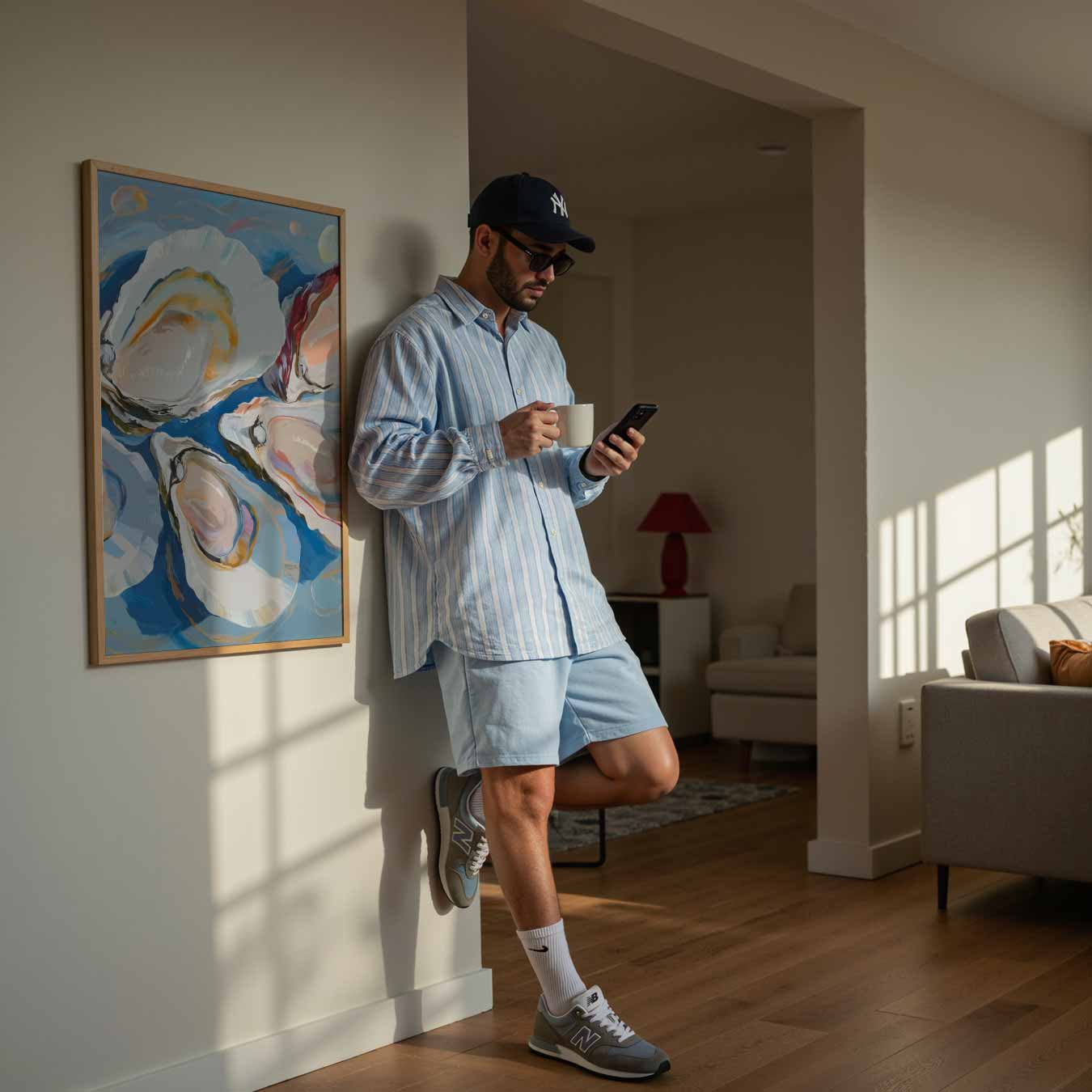 Elegante Oester Illustratie Poster-WallArtistic