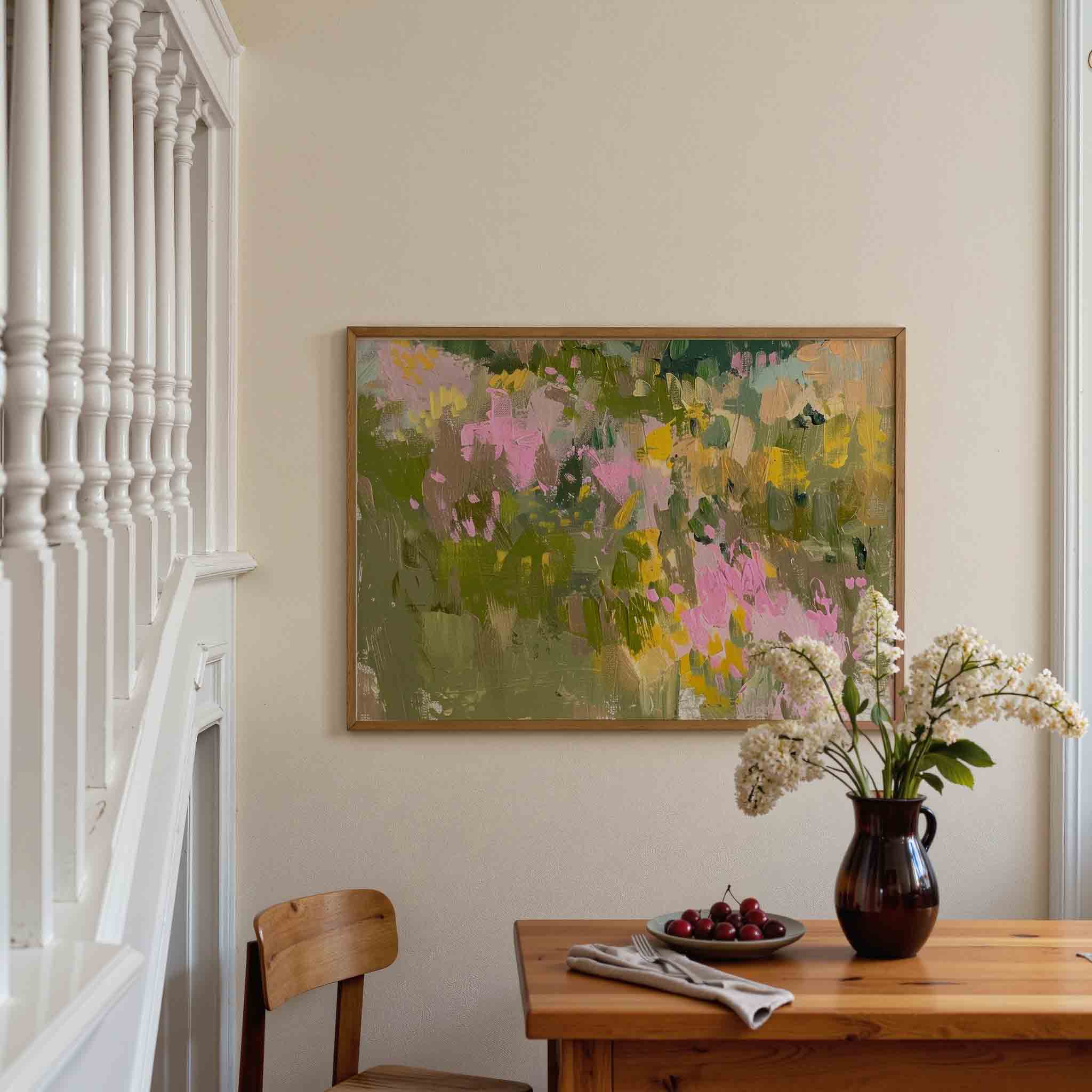 Abstracte bloemen Poster