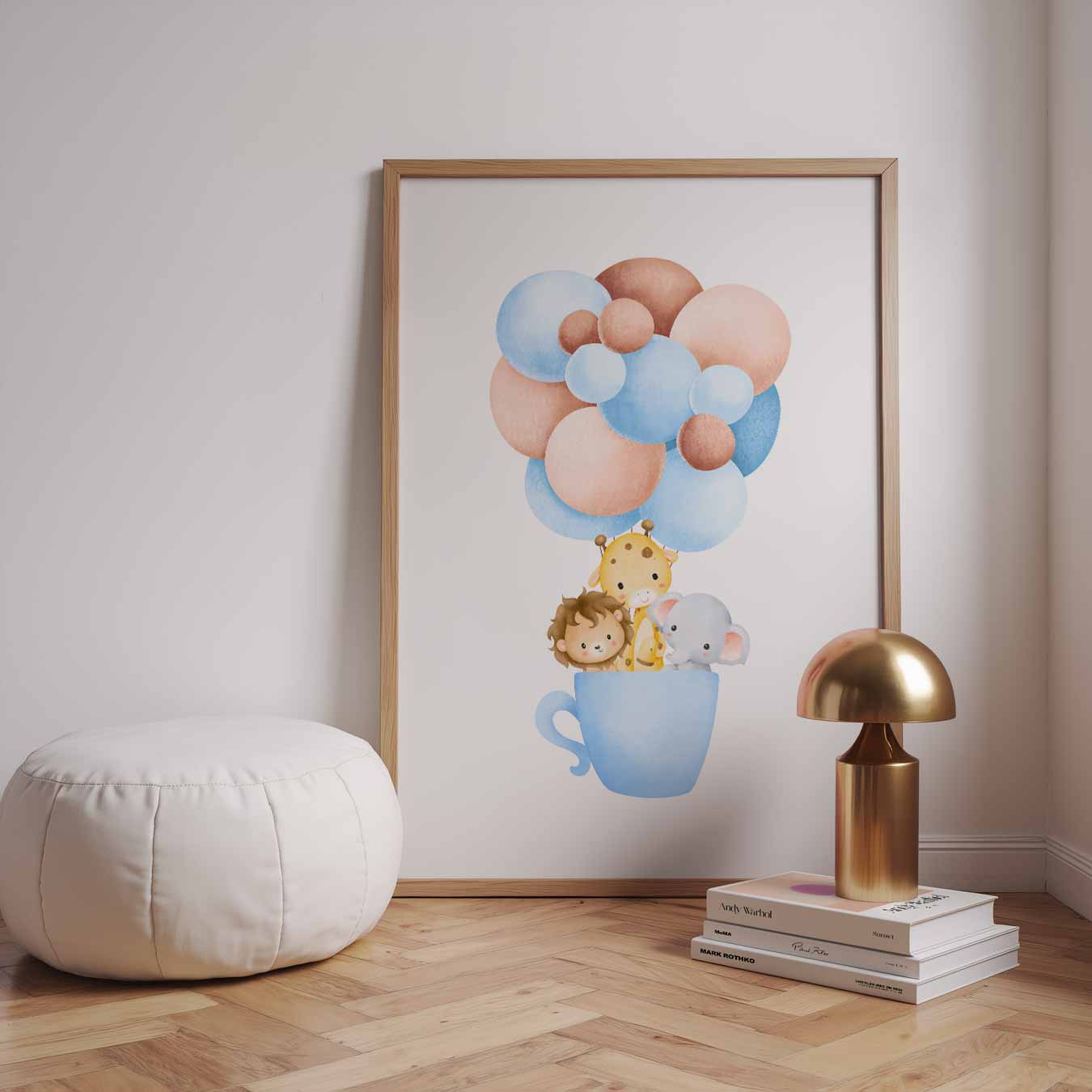 Dieren Avontuur in een Theekopje Poster-WallArtistic