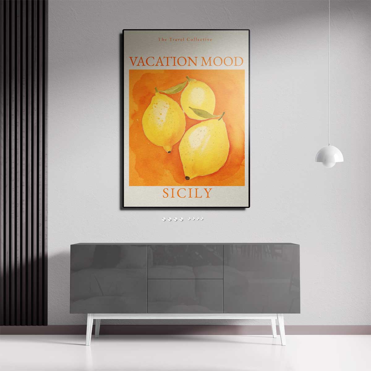 Zomerse Siciliaanse Citroenen Kunstwerk-canvas-dibond-plexiglas-wanddecoratie-WallArtistic