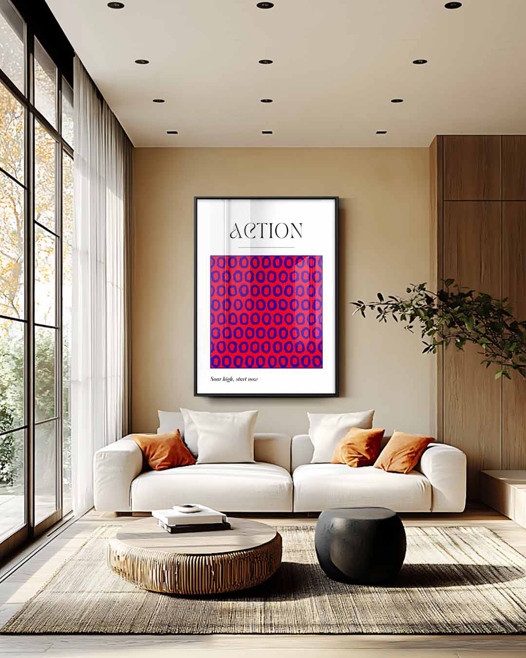 Levendige Actiepatronen Kunstwerk-canvas-dibond-plexiglas-wanddecoratie-WallArtistic