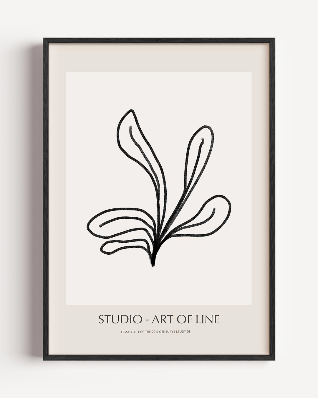 Abstracte Lijnkunst Poster-WallArtistic