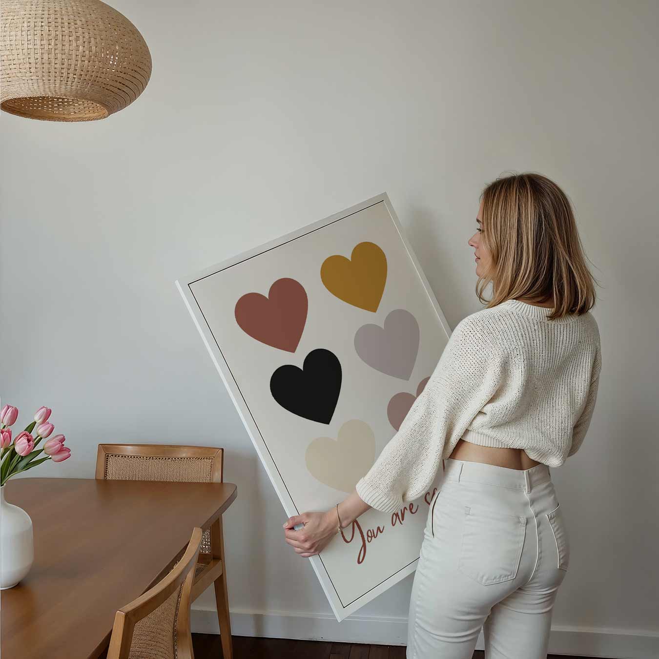 Warme Hartjes Poster-WallArtistic