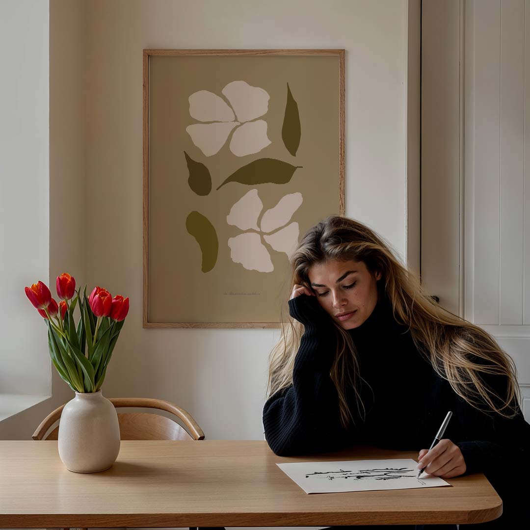 Botanische Bladeren Kunstprint Poster-WallArtistic