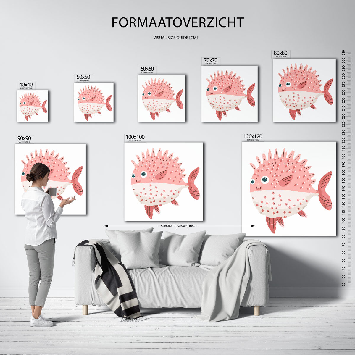 Opgeblazen vis Poster