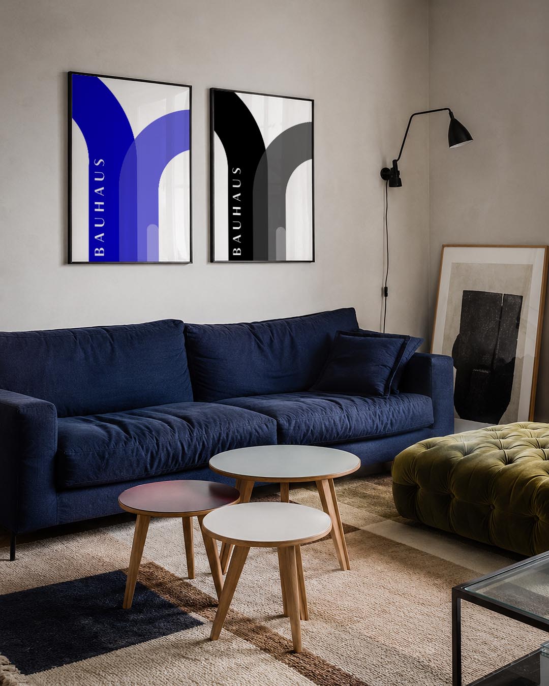 Kleurvlakken en lijnen Posterset