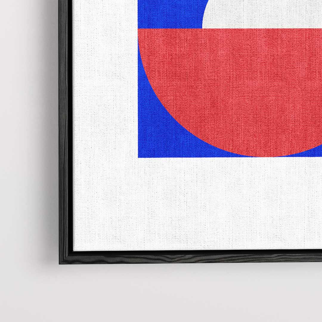 Kleurrijke Geometrische Abstractie Kunstwerk-canvas-dibond-plexiglas-wanddecoratie-WallArtistic