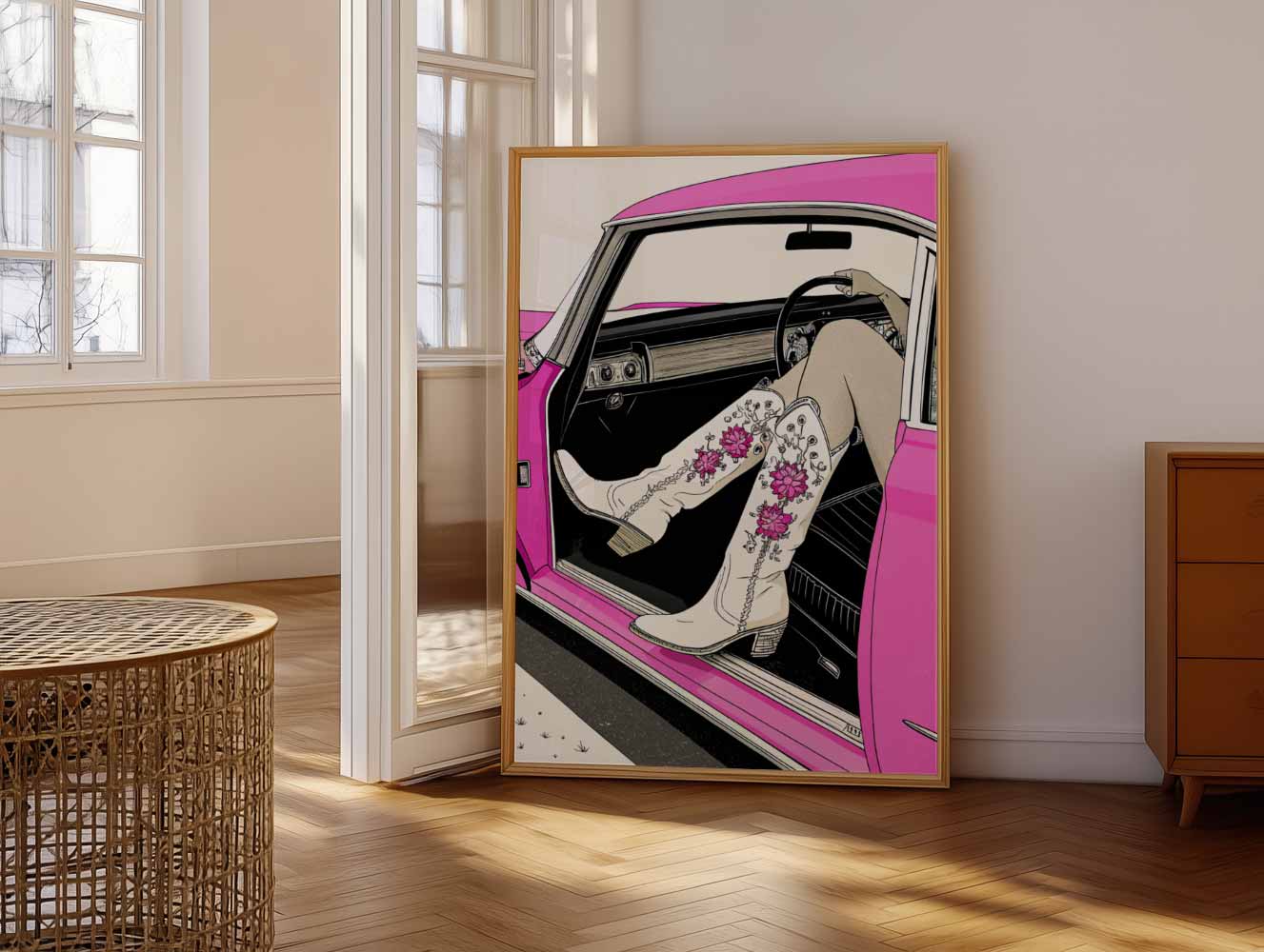 Stijlvolle Retro Roadtrip Poster