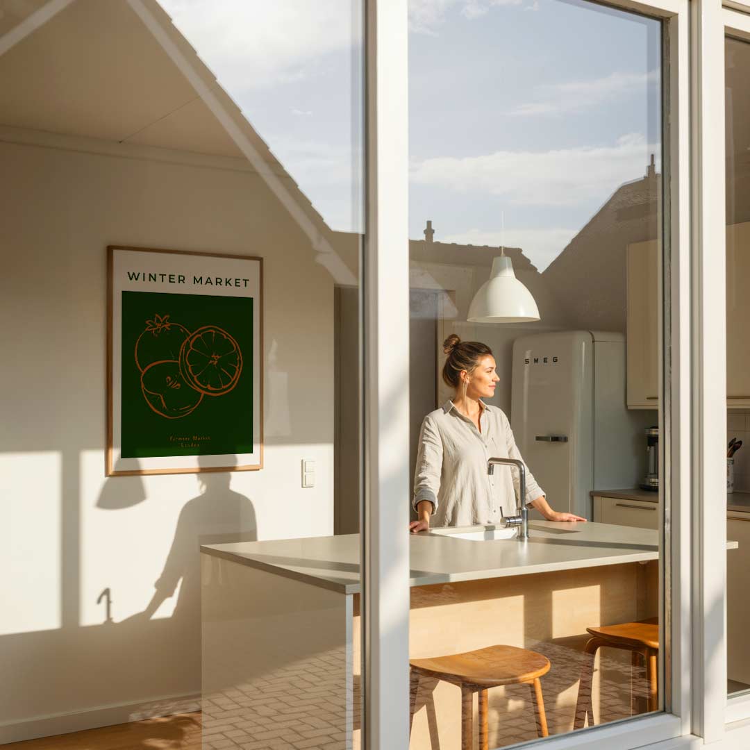 Winter Market Poster-WallArtistic