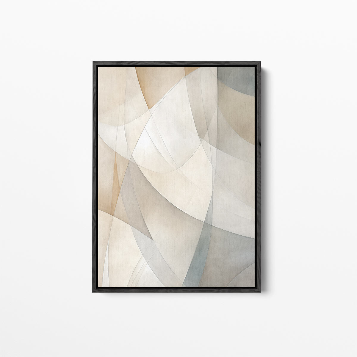 Harmonische Abstractie in Aardetinten Kunstwerk-canvas-dibond-plexiglas-wanddecoratie-WallArtistic