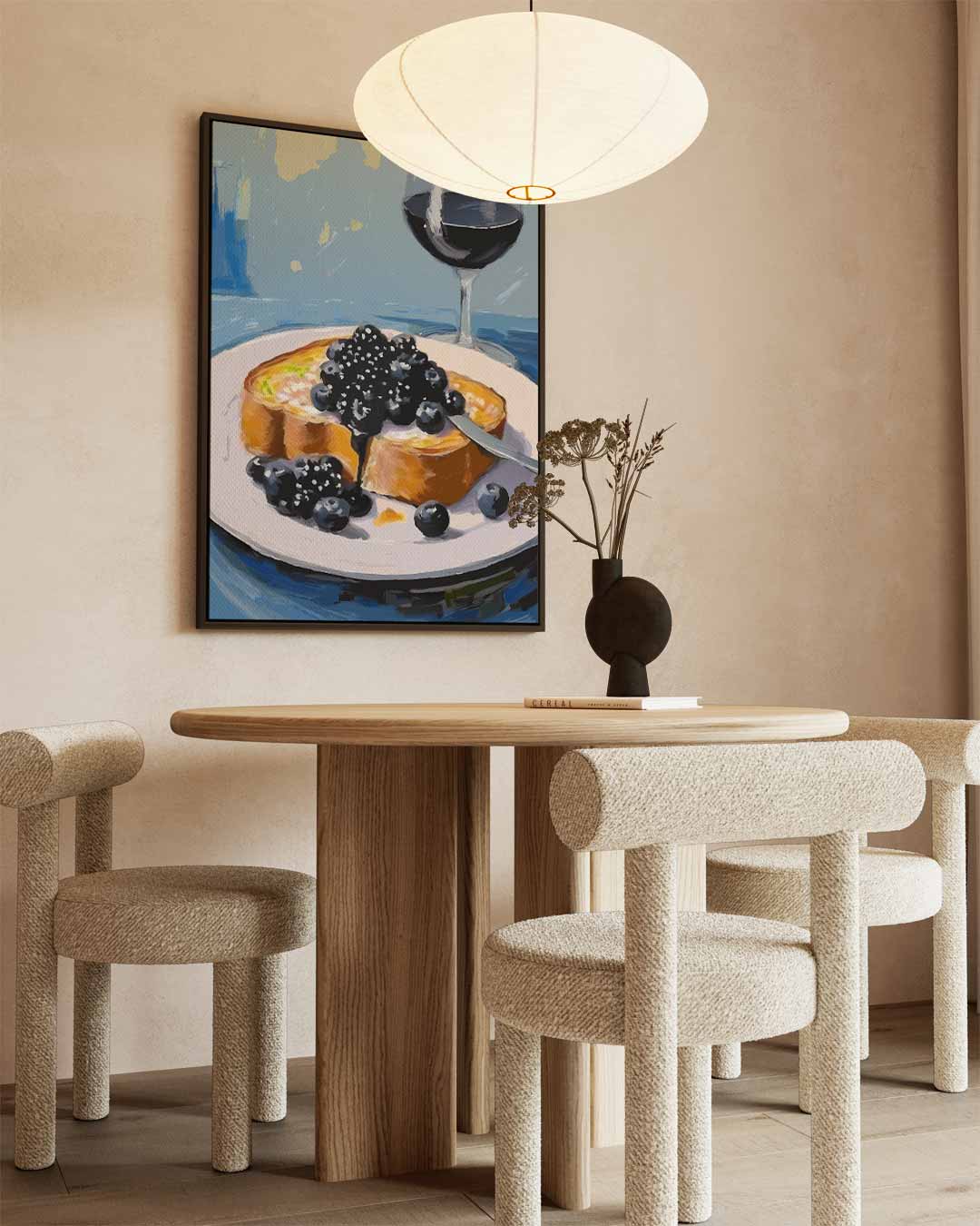 Ontbijtgenot met Bessen Kunstwerk-canvas-dibond-plexiglas-wanddecoratie-WallArtistic