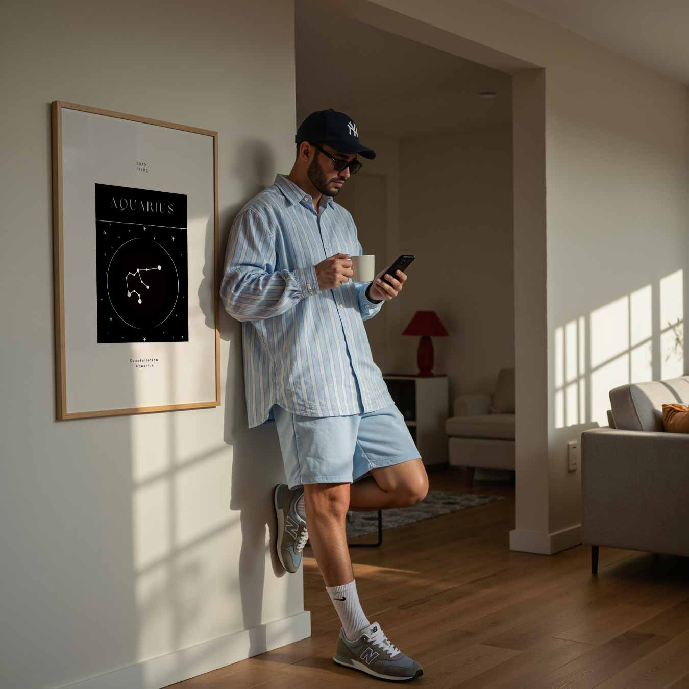 Aquarius Sterrenbeeld Poster-WallArtistic