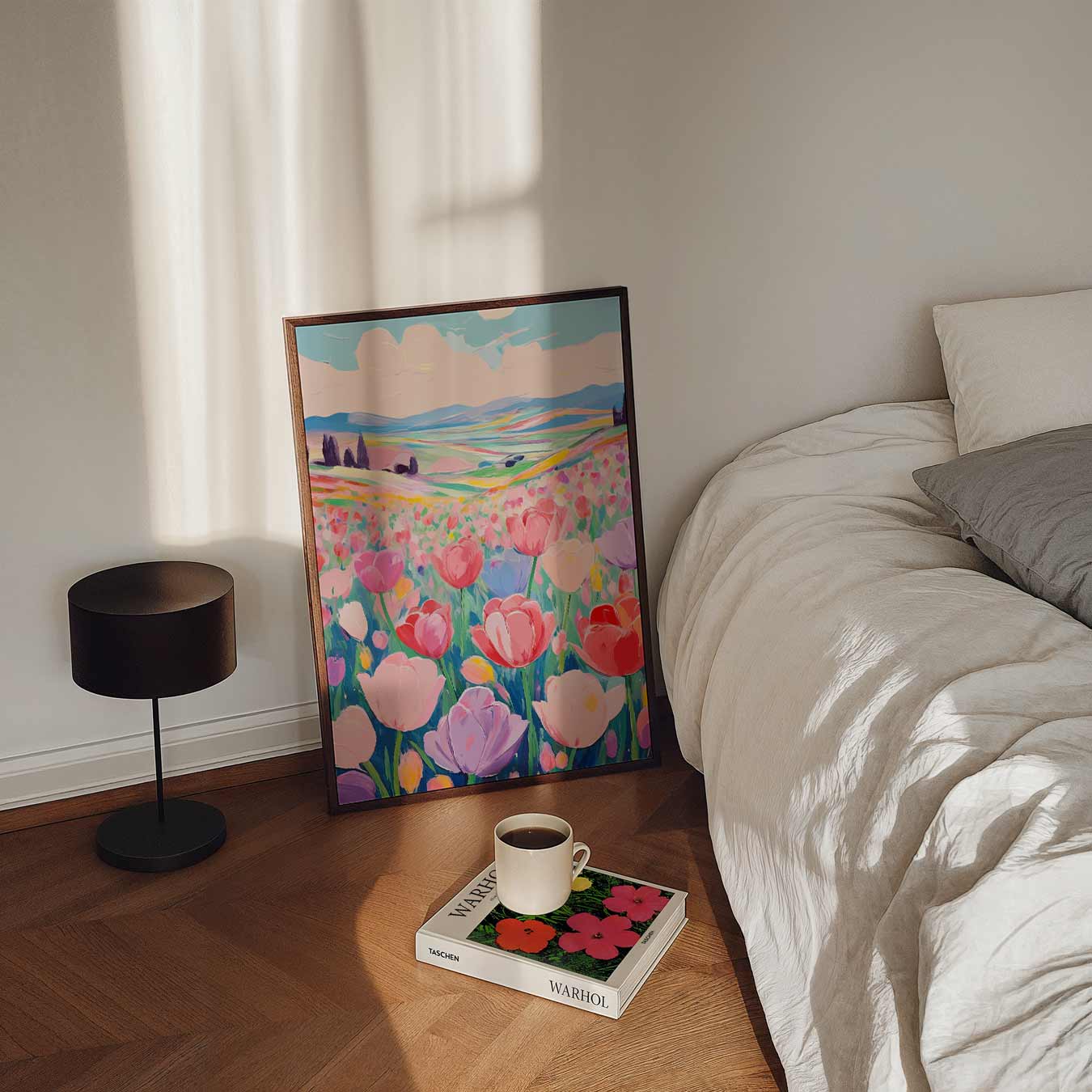 Bloemenpracht Landschap Poster-WallArtistic