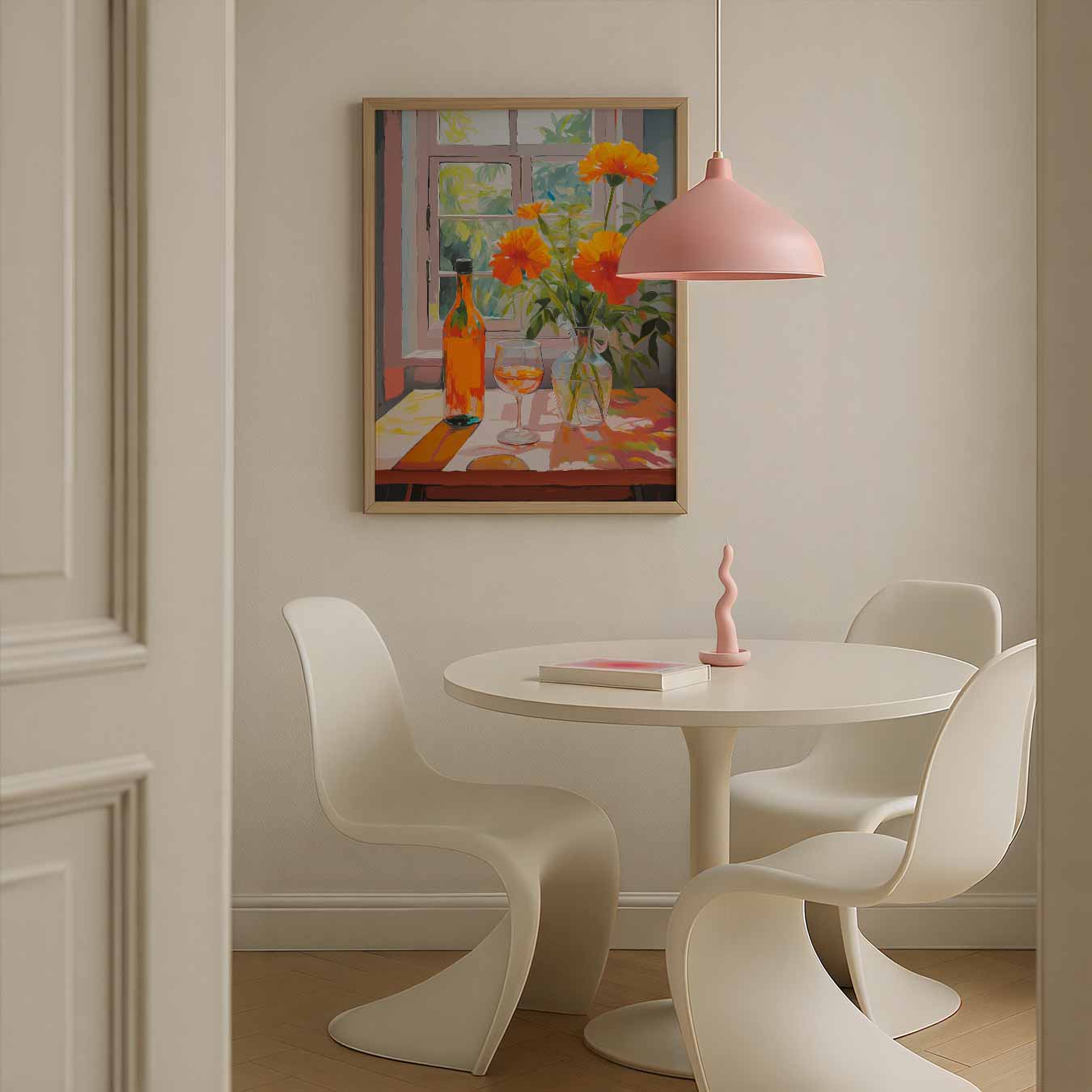 Zonnig Vensterzicht Poster-WallArtistic