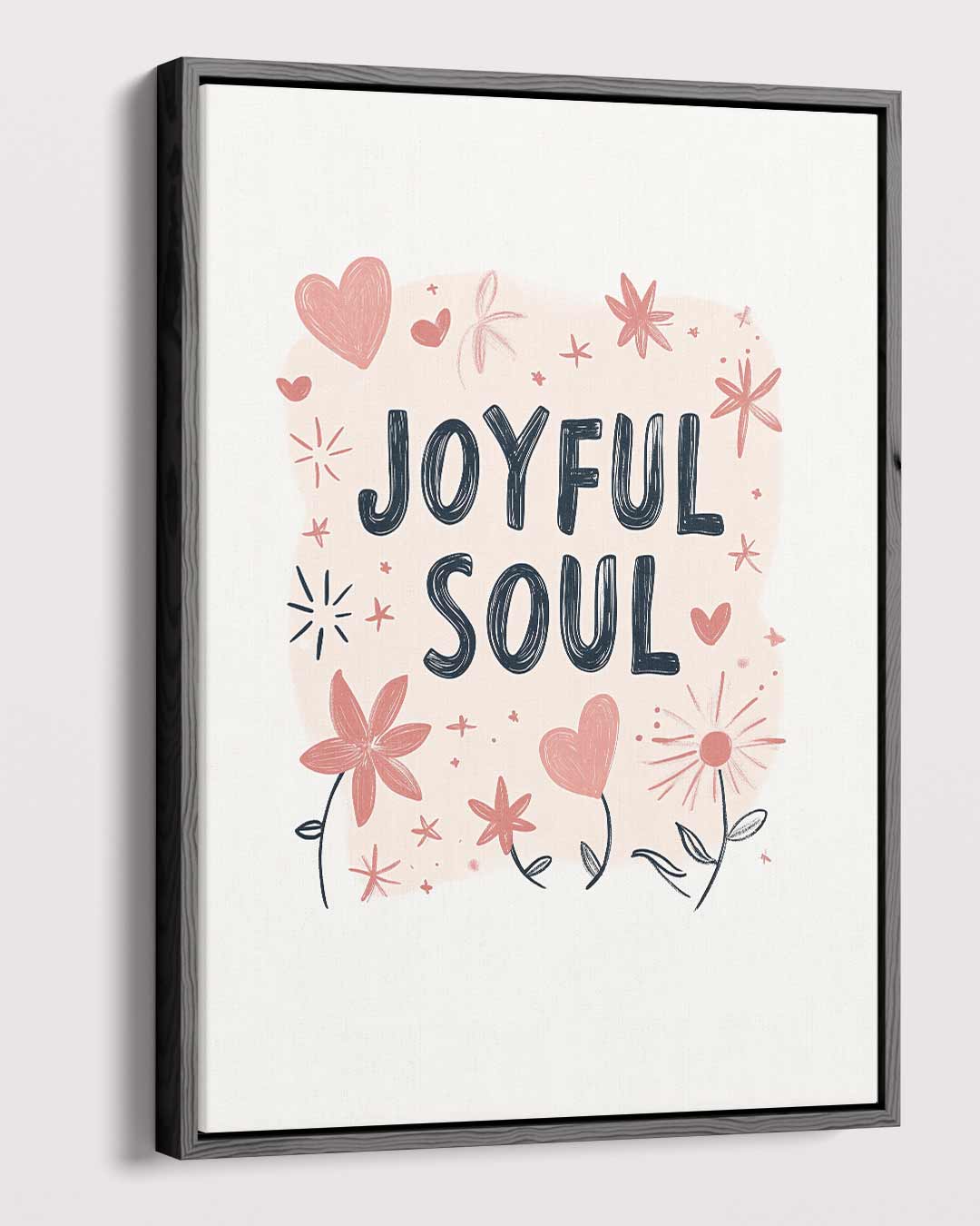 Joyful Soul Illustratie Kunstwerk-canvas-dibond-plexiglas-wanddecoratie-WallArtistic