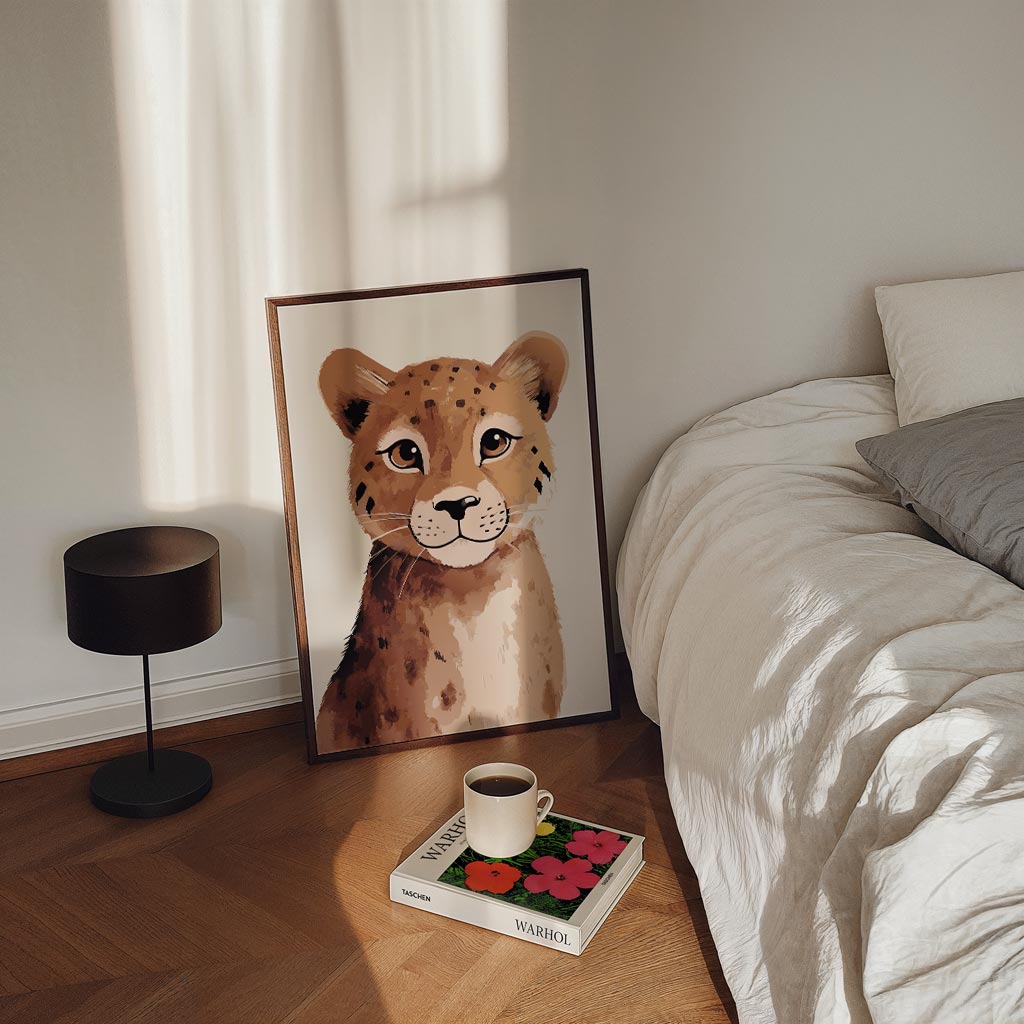 Schattige Cheetah Poster