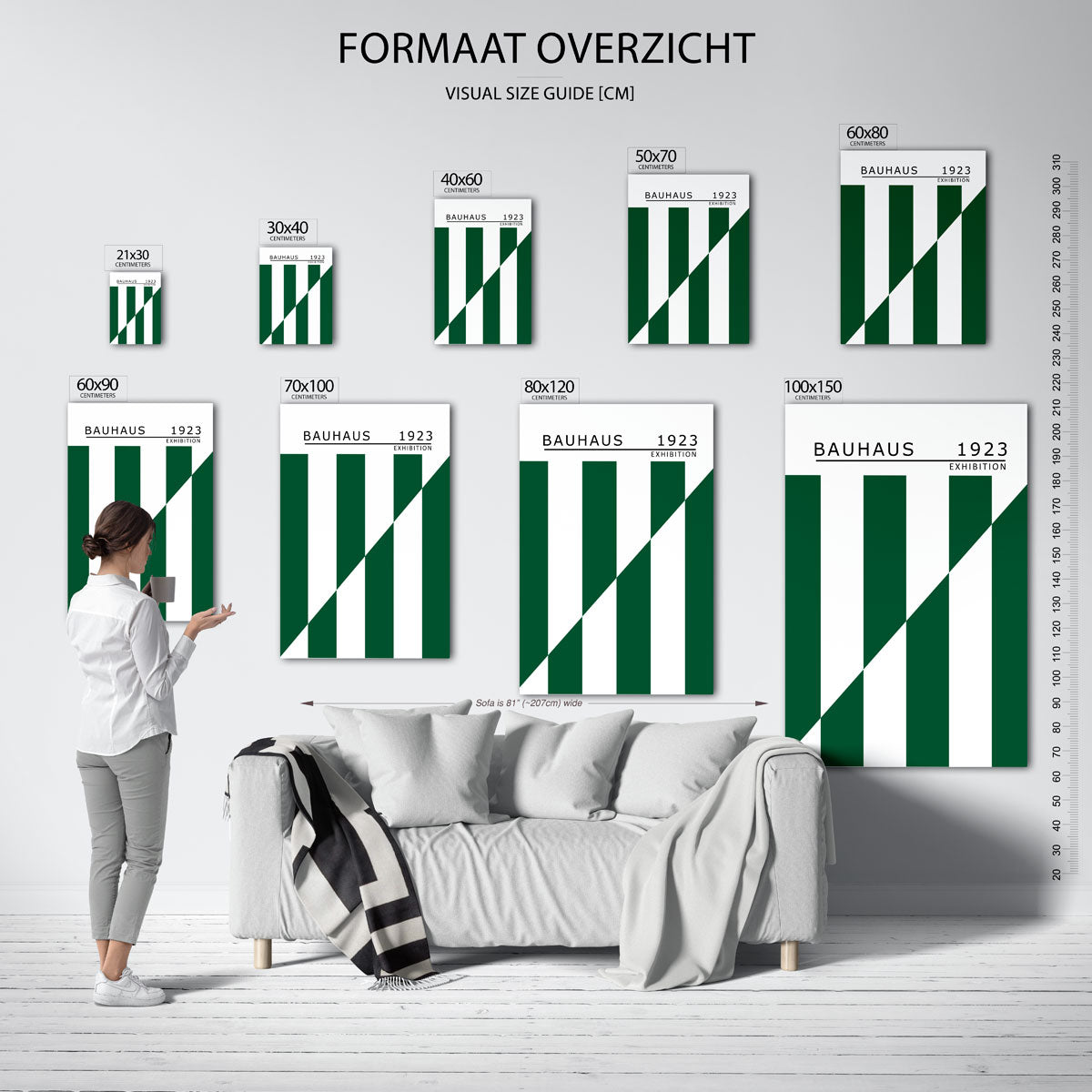 Lijnen en vlakken Poster