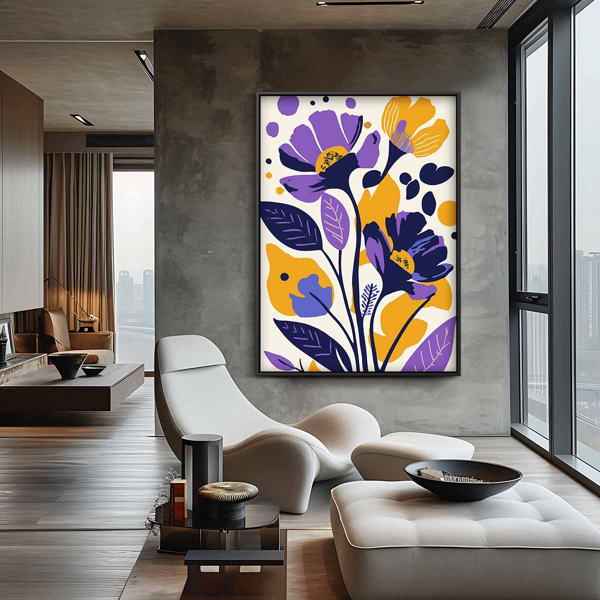 Vrolijk Bloemenfeest Kunstwerk-canvas-dibond-plexiglas-wanddecoratie-WallArtistic