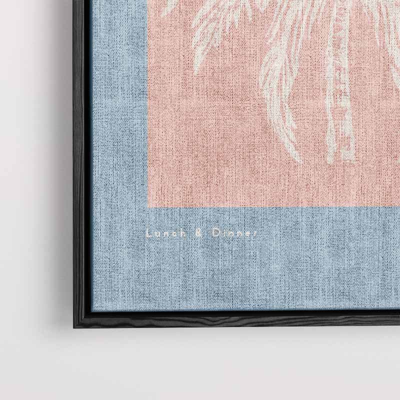 Pastel Palm Strandafdruk Kunstwerk-canvas-dibond-plexiglas-wanddecoratie-WallArtistic
